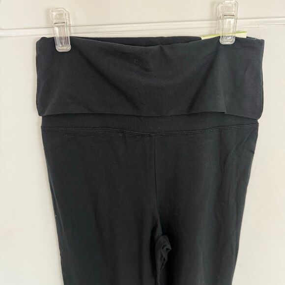 OFFLINE BY AERIE AE OG Super Flare Pant XS Black Fold Over Stretch Knit NWT B75 - Picture 4 of 6